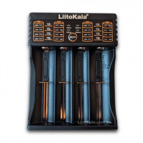 LiitoKala Lii-402 універсальний зарядний пристрій 18650, АА, ААА Li-Ion, LiFePO4, Ni-Mh PowerBank type С