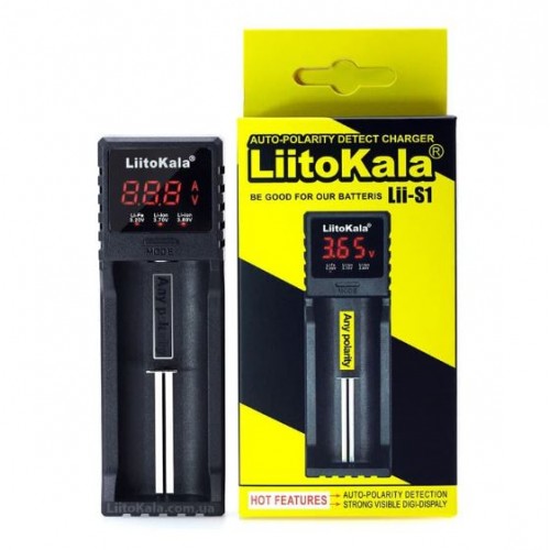 LiitoKala Lii-S1 універсальний зарядний пристрій для 18650, 26650, АА, ААА Li-Ion, LiFePO4, NiCd/NiMH