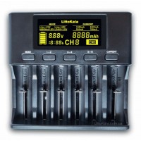 LiitoKala Lii-S6 універсальний зарядний пристрій для 18650, 21700, 26650, АА, ААА Li-Ion, LiFePO4, NiMH акумуляторів