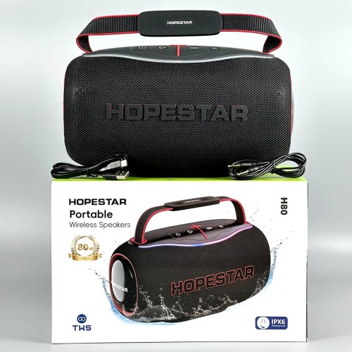 Портативна Bluetooth колонка HOPESTAR H80 RGB, 80 Вт, 8800 mAh, IPX6