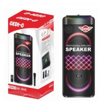 Портативна акумуляторна Bluetooth колонка Gedi-G GD-1015, 160 Вт, 2×10", висота 93 см, з 1 мікрофоном