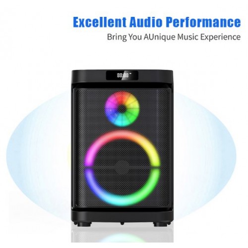 Портативна акумуляторна Bluetooth колонка Gedi-G GD-1019, 30 Вт, 1×10", висота 49 см, з 2 мікрофонами