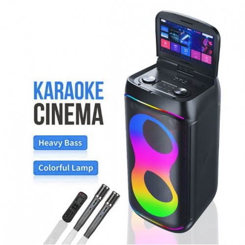 Портативна акумуляторна Bluetooth колонка Gedi-G GD-1066, 50 Вт, 2х6.5", висота 58 см, з Android планшетом і 2 мікрофонами
