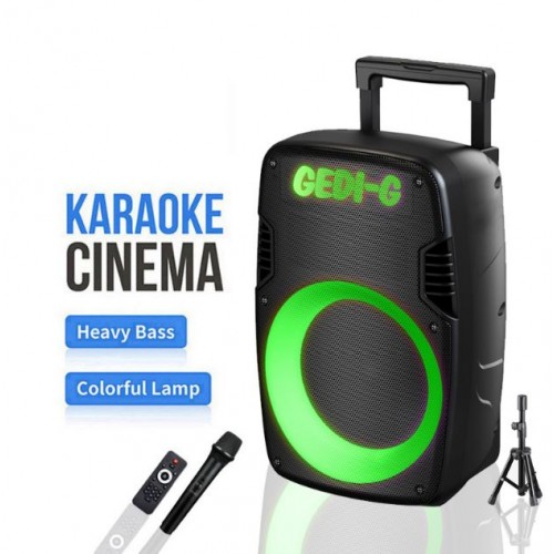 Портативна акумуляторна Bluetooth колонка Gedi-G GD-1219, 60 Вт, 1×12", висота 51 см, з 1 мікрофоном