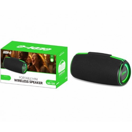 Портативна акумуляторна Bluetooth колонка Gedi-G GD-128, 15 Вт, 1×4", висота 12 см