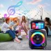 Портативна акумуляторна Bluetooth колонка Gedi-G GD-1420, 40 Вт, 1х8", висота 36 см, з Android планшетом і 2 мікрофонами