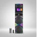 Портативна акумуляторна Bluetooth колонка Gedi-G GD-1423, 160 Вт, 2×12", висота 70 см, з Android планшетом і 2 мікрофонами