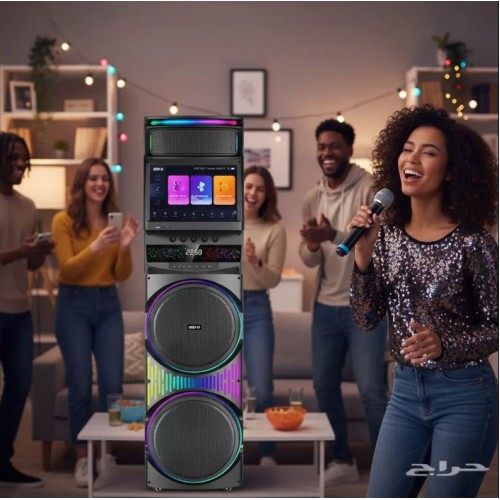 Портативна акумуляторна Bluetooth колонка Gedi-G GD-1423, 160 Вт, 2×12", висота 70 см, з Android планшетом і 2 мікрофонами