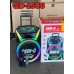 Портативна акумуляторна Bluetooth колонка Gedi-G GD-1506, 200 Вт, 1×15", висота 70 см, з 2 мікрофонами
