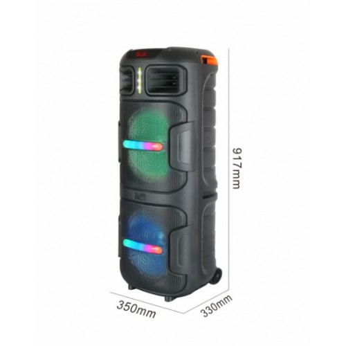 Портативна акумуляторна Bluetooth колонка Gedi-G GD-2152, 80 Вт, 2×12", висота 92 см, з 2 мікрофонами