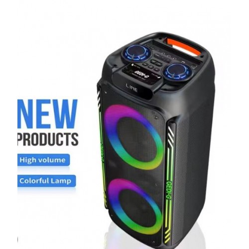 Портативна акумуляторна Bluetooth колонка Gedi-G GD-2821, 50 Вт, 2×8", висота 68 см, з 1 мікрофоном