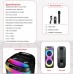 Портативна акумуляторна Bluetooth колонка Gedi-G GD-2822, 50 Вт, 2×8", висота 68 см, з 1 мікрофоном