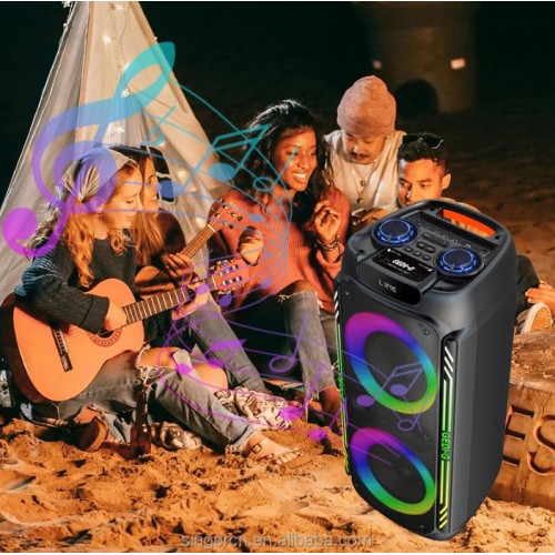 Портативна акумуляторна Bluetooth колонка Gedi-G GD-2822, 50 Вт, 2×8", висота 68 см, з 1 мікрофоном