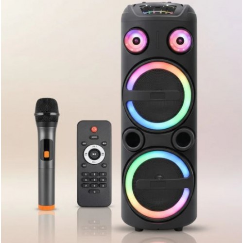 Портативна акумуляторна Bluetooth колонка Gedi-G GD-2851A, 35 Вт, 2×8", висота 82 см, з 1 мікрофоном