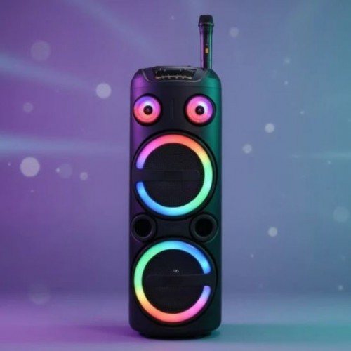 Портативна акумуляторна Bluetooth колонка Gedi-G GD-2851A, 35 Вт, 2×8", висота 82 см, з 1 мікрофоном