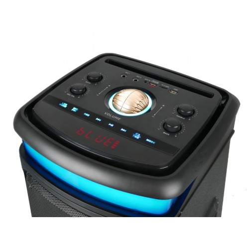 Портативна акумуляторна Bluetooth колонка Gedi-G GD-2895, 60 Вт, 2×8", висота 85 см, з 2 мікрофонами