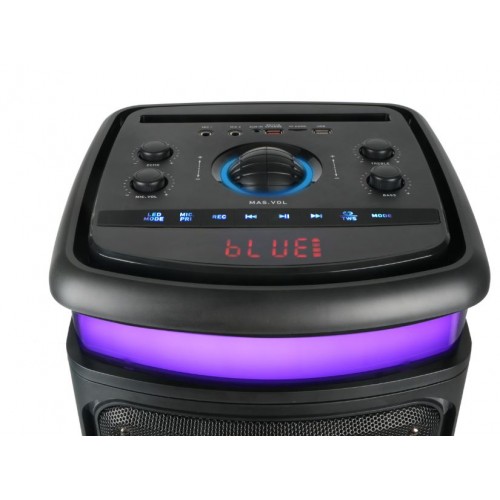 Портативна акумуляторна Bluetooth колонка Gedi-G GD-2895, 60 Вт, 2×8", висота 85 см, з 2 мікрофонами