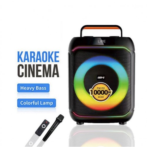 Портативна акумуляторна Bluetooth колонка Gedi-G GD-695, 30 Вт, 1×6.5", висота 42 см, з 1 мікрофоном