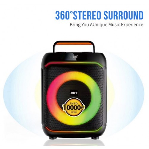 Портативна акумуляторна Bluetooth колонка Gedi-G GD-695, 30 Вт, 1×6.5", висота 42 см, з 1 мікрофоном
