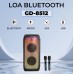 Портативна акумуляторна Bluetooth колонка Gedi-G GD-8512, 50 Вт, 2×8", висота 78 см, з 2 мікрофонами
