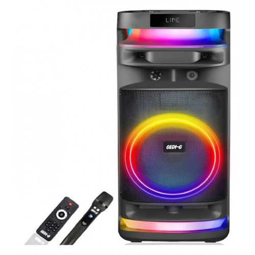Портативна акумуляторна Bluetooth колонка Gedi-G GD-9005, 50 Вт, 1×8", висота 65 см, з 1 мікрофоном