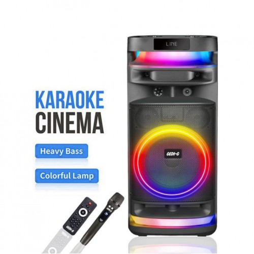Портативна акумуляторна Bluetooth колонка Gedi-G GD-9005, 50 Вт, 1×8", висота 65 см, з 1 мікрофоном