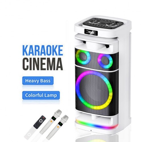 Портативна акумуляторна Bluetooth колонка Gedi-G GD-9012, 200 Вт, 2×12", висота 76.5 см, з 2 мікрофонами