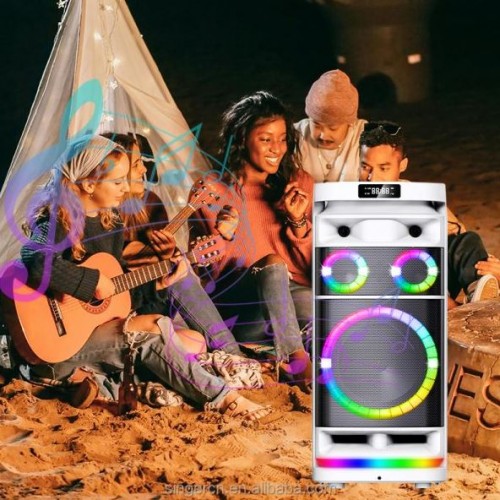 Портативна акумуляторна Bluetooth колонка Gedi-G GD-9012, 200 Вт, 2×12", висота 76.5 см, з 2 мікрофонами