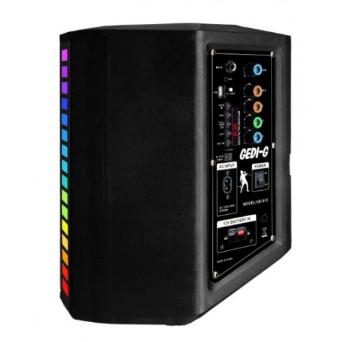 Портативна акумуляторна Bluetooth колонка Gedi-G GD-915, 40 Вт, 1×8", висота 36 см, з 1 мікрофоном
