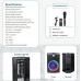 Портативна акумуляторна Bluetooth колонка Gedi-G GD-921, 40 Вт, 1×8", висота 44 см, з 1 мікрофоном