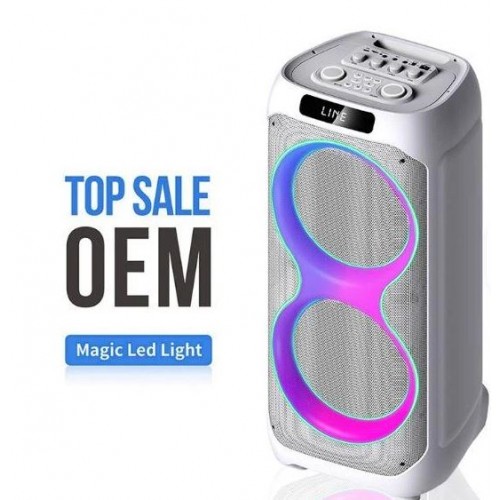 Портативна акумуляторна Bluetooth колонка Gedi-G LT-2231, 60 Вт, 2×8", висота 85 см, з 2 мікрофонами