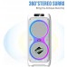 Портативна акумуляторна Bluetooth колонка Gedi-G LT-2231, 60 Вт, 2×8", висота 85 см, з 2 мікрофонами