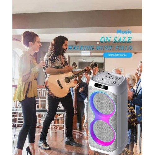 Портативна акумуляторна Bluetooth колонка Gedi-G LT-2231, 60 Вт, 2×8", висота 85 см, з 2 мікрофонами