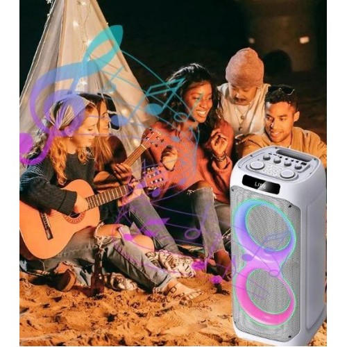 Портативна акумуляторна Bluetooth колонка Gedi-G LT-2231, 60 Вт, 2×8", висота 85 см, з 2 мікрофонами