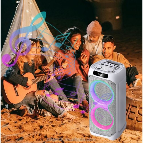 Портативна акумуляторна Bluetooth колонка Gedi-G LT-2232, 100 Вт, 2×10", висота 84 см, з 2 мікрофонами