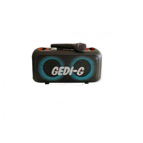 Портативна акумуляторна Bluetooth колонка Gedi-G LT-2637, 50 Вт, 2×6.5", висота 20 см, з 1 мікрофоном
