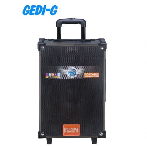 Портативна акумуляторна Bluetooth колонка Gedi-G LT-912, 50 Вт, 2×8", висота 60 см, з 2 мікрофонами