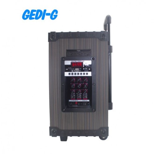 Портативна акумуляторна Bluetooth колонка Gedi-G LT-912, 50 Вт, 2×8", висота 60 см, з 2 мікрофонами