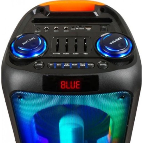 Портативна акумуляторна Bluetooth колонка Gedi-G YS-014, 40 Вт, 2×8", висота 80 см, з 1 мікрофоном