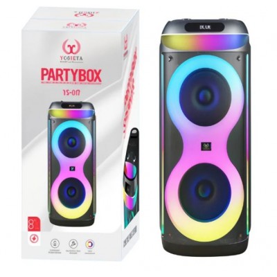 Портативна акумуляторна Bluetooth колонка Gedi-G YS-017, 100 Вт, 2×8", висота 74 см, з 2 мікрофонами