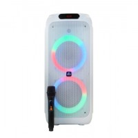 Портативна акумуляторна Bluetooth колонка EVER E-900, 200 Вт, 2×12", висота 100 см, з 2 мікрофонами