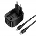 Мережевий зарядний пристрій Hoco CS102A folding PD30W+QC3.0 Type-C to Type-C
